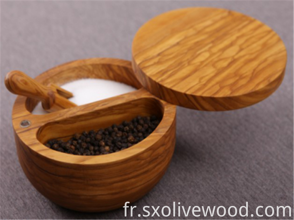 Olive Wood Salt Keeper